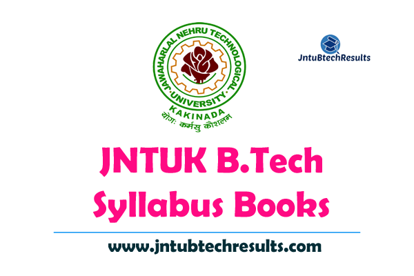 JNTUK B.Tech Syllabus Books